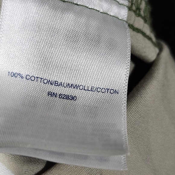 Lands' End Boys Cargo Shorts‎ Size L (14-16) Green White Leaf Print Drawstring - Picture 11 of 12